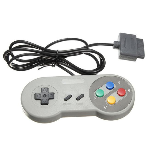 Controller for SNES Super Nintendo original console Famicom pad wired compatible - Grey | ZedLabz - 2