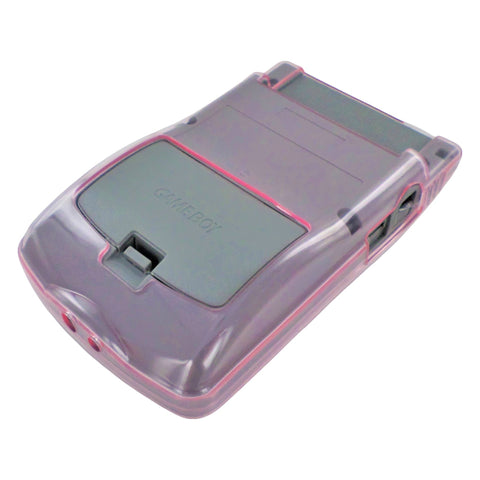 Cover case for GameBoy Color console protective TPU case - Clear Pink | ZedLabz - 1