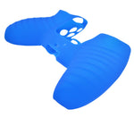 Cover grip for Sony PS5 controller soft silicone rubber skin with ribbed handle - Blue | ZedLabz - 9