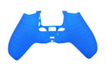 Cover grip for Sony PS5 controller soft silicone rubber skin with ribbed handle - Blue | ZedLabz - 7