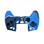 Cover grip for Sony PS5 controller soft silicone rubber skin with ribbed handle - Camo Blue | ZedLabz - 6