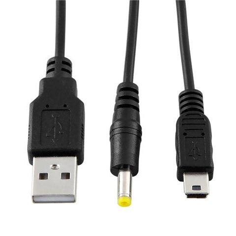 Data sync & charge cable for PSP Sony Data sync USB lead - Black | ZedLabz - 1