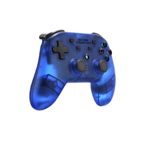 Defender wireless 2.4G controller gamepad for PS1, PS2, PS3, PS Classic, Nintendo Switch & PC - Blue | Retro Fighters - 2