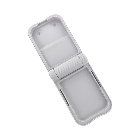 Hard case for MemCard Pro 3D printed clam shell hinged protection box - Light Grey | Laser Bear