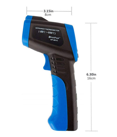 Digital infrared thermometer 981C temperature non contact laser IR gun - 50℃ to +550℃ | HoldPeak - 2