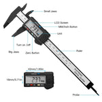 Digital vernier calipers measuring tool 6" 150mm LCD screen inch & metric millimeter measurements | ZedLabz - 2