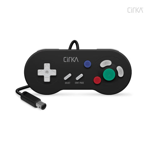 Digital wired controller gamepad for Nintendo GameCube & Game Boy Player 10ft - Black | Cirka - 2