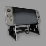 Displai Pro display stand for Nintendo Switch console - Frosted Clear | Rose Colored Gaming - 3