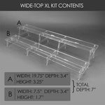 Display Shelves for game consoles & figurines 2 - Tier Rizers acrylic | Rose Colored Gaming - 3