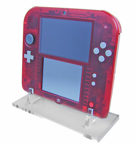 Display stand for Nintendo 2DS handheld console - Crystal Black | Rose Colored Gaming - 1