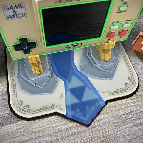 Display stand for Nintendo Game and Watch: Zelda style UV printed Pro Edition | Rose Colored Gaming - 2