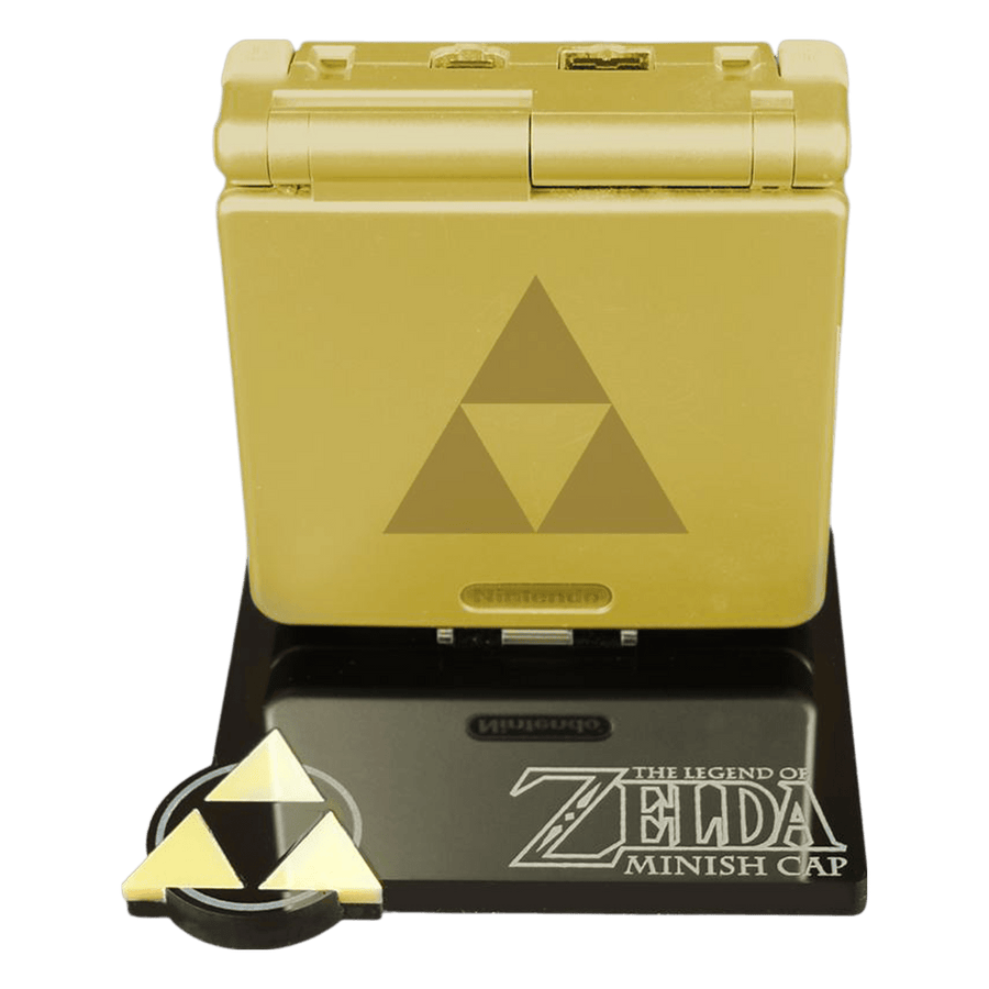 Display stand for Nintendo Game Boy Advance SP console - The Legend of Zelda The Minish Cap edition | Rose Colored Gaming - 1