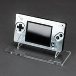 Display stand for Nintendo Game Boy Macro handheld console - Frosted Clear | Rose Colored Gaming - 1