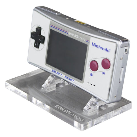 Display stand for Nintendo Game Boy Micro handheld console acrylic - Crystal Clear | Rose Colored Gaming - ZedLabz800774