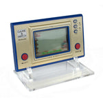 Display stand for Nintendo Game & Watch Silver - Gold Widescreen handheld console - Frosted Clear | Rose Colored Gaming - 1