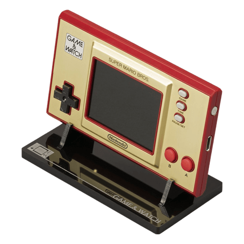 Display stand for Nintendo Game & Watch Super Mario Bro / Zelda standard console - Crystal Black | Rose Colored Gaming - 1