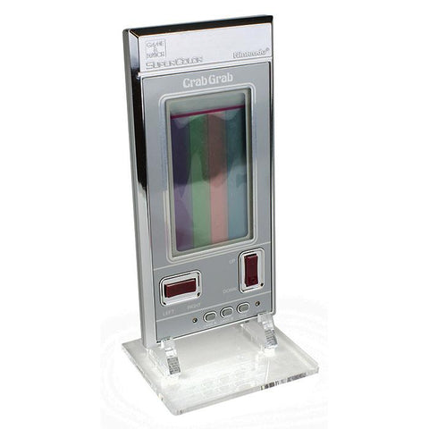 Display stand for Nintendo Game & Watch SuperColor handheld console - Frosted Clear | Rose Colored Gaming - 1