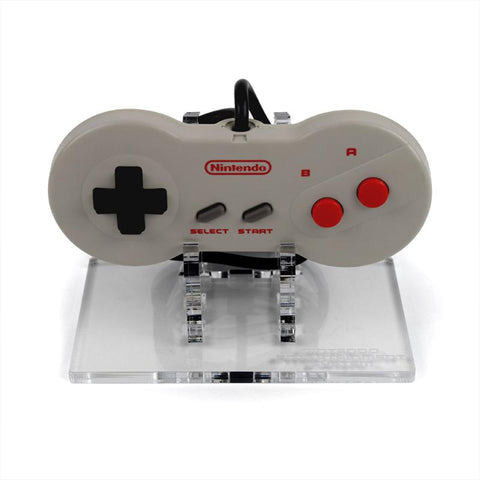 Display stand for Nintendo NES 'Dog Bone' controller - Crystal Clear | Rose Colored Gaming - 1