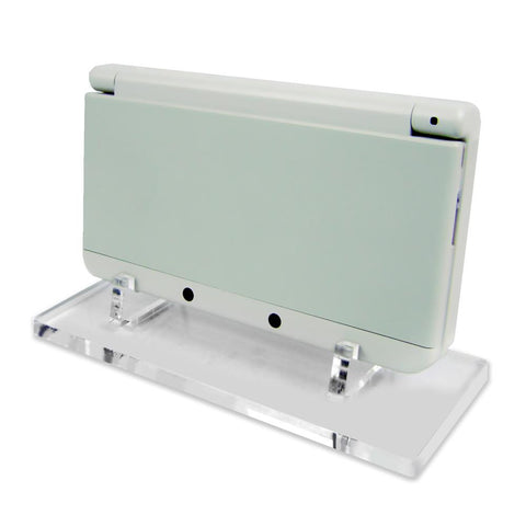 Display stand for Nintendo New 3DS handheld console - Frosted Clear | Rose Colored Gaming - 1