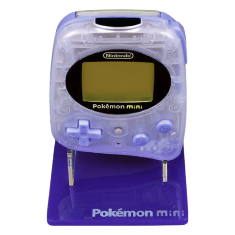 Display stand for Nintendo Pokemon Mini handheld console - Smoochum Purple | Rose Colored Gaming - 1