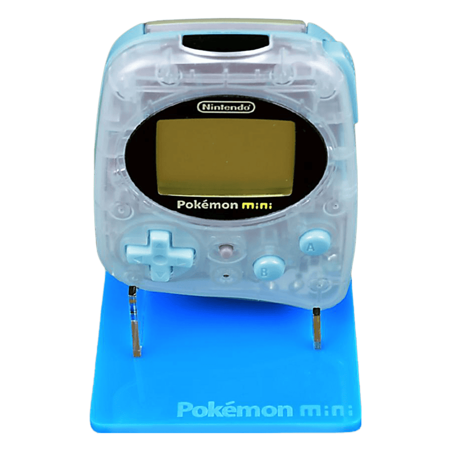 Display stand for Nintendo Pokemon Mini handheld console - Wooper Blue | Rose Colored Gaming - 1