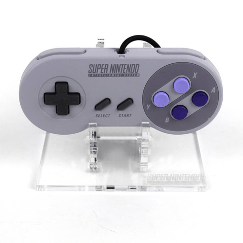 Display stand for Nintendo SNES controller - Crystal Clear | Rose Colored Gaming - 1