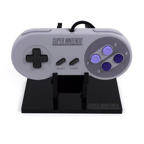 Display stand for Nintendo SNES controller Super Nintendo - Crystal Black | Rose Colored Gaming - 1