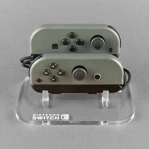 Display stand for Nintendo Switch Joy - Con controller DUO - Crystal Clear | Rose Colored Gaming - 1