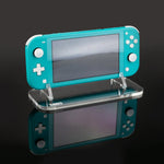 Display stand for Nintendo Switch Lite handheld console - Crystal Clear | Rose Colored Gaming - 1