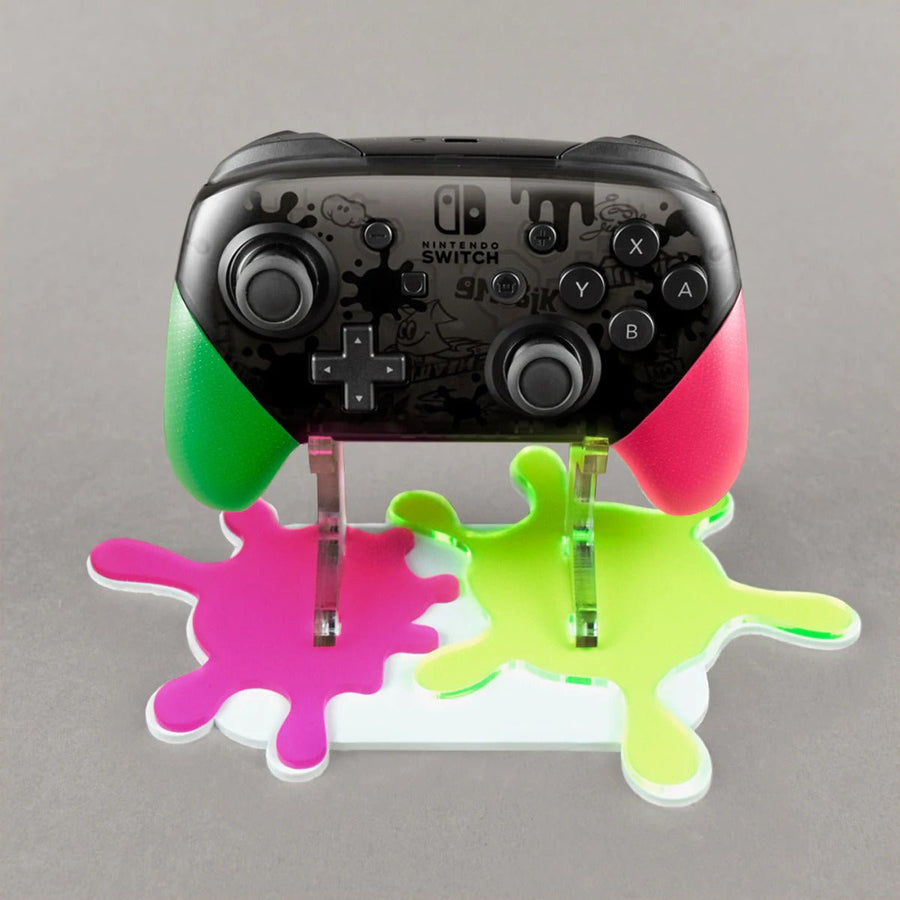 Display stand for Nintendo Switch Pro controller - Splatoon 2 Edition | Rose Colored Gaming - 1