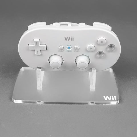 Display stand for Nintendo Wii Classic controller - Frosted Clear | Rose Colored Gaming - 1