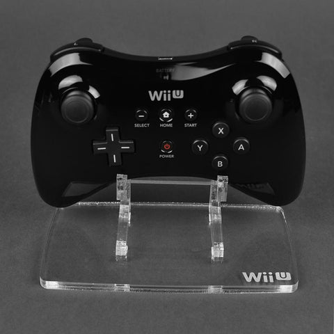 Display stand for Nintendo Wii U Pro controller - Crystal Clear | Rose Colored Gaming - 1