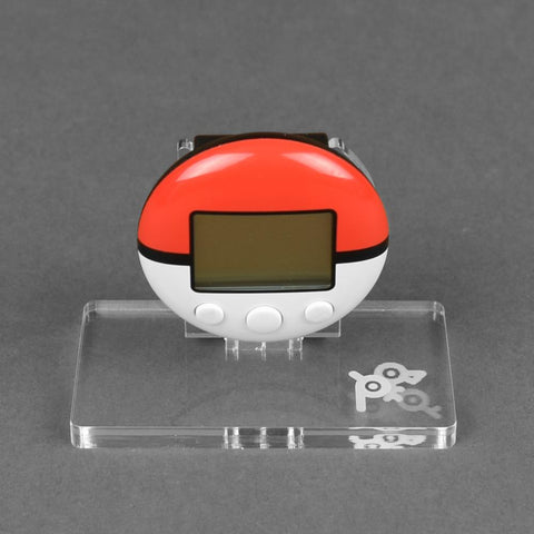 Display stand for Pokemon Portable PokeWalker console - Crystal Clear | Rose Colored Gaming - 1