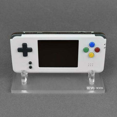 Display stand for Revo K 101+ handheld console - Frosted Clear | Rose Colored Gaming - 1