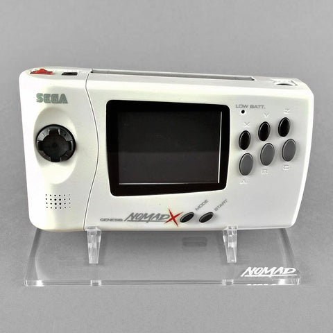 Display stand for Sega Genesis Nomad handheld console - Crystal Clear | Rose Colored Gaming - 1