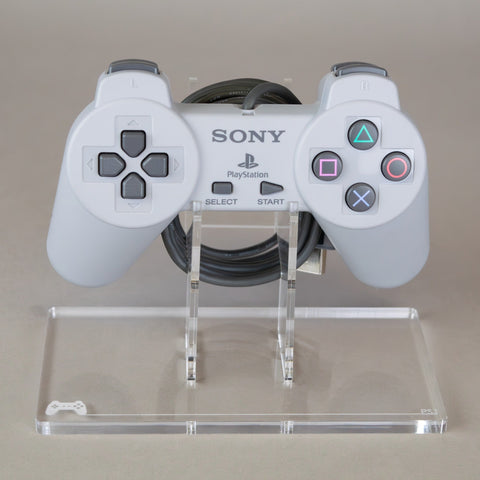 Display stand for Sony PS1 controller - Crystal Clear [Playstation 1] | Rose Colored Gaming - 1