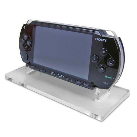 Display stand for Sony PSP 1000 handheld console - Crystal Black | Rose Colored Gaming - 1