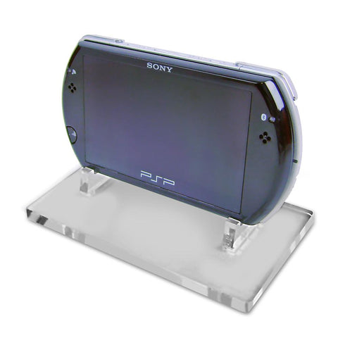 Display stand for Sony PSP Go handheld games console - Frosted Clear | Rose Colored Gaming - 1