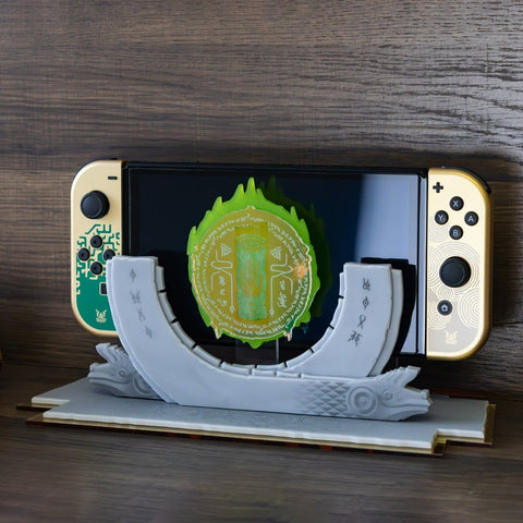 Display stand for Zelda Tears of the Kingdom TOTK Switch OLED console | Rose Colored Gaming - 1