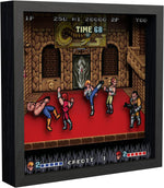 Double dragon video game (1987) shadow box art officially licensed 9x9 inch (23x23cm) | Pixel Frames - 3