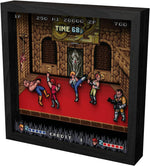 Double dragon video game (1987) shadow box art officially licensed 9x9 inch (23x23cm) | Pixel Frames - 4