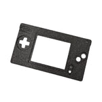 Duo Faceplate for Game Boy Macro console (Nintendo DS Lite mod) 3D printed - Black | Humble Bazooka - 1