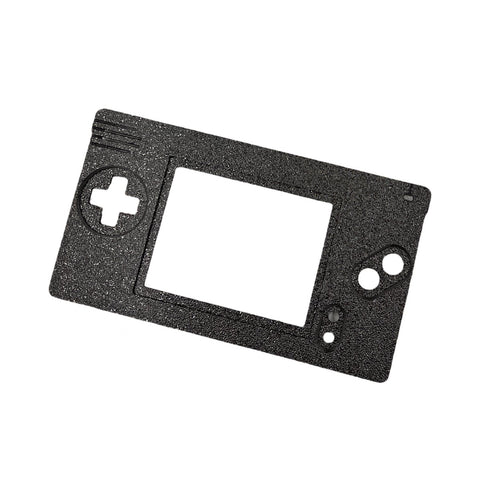 Duo Faceplate for Game Boy Macro console (Nintendo DS Lite mod) 3D printed - Black | Humble Bazooka - 1