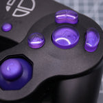 Hand cast custom resin buttons set for Nintendo GameCube - Grape candy [NGC] | Lab Fifteen Co