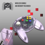 Tribute 64 2.4Ghz wireless N64 mini controller for N64, Switch, PC, Mac and Other USB Devices V2 - Grey | Retro-Bit