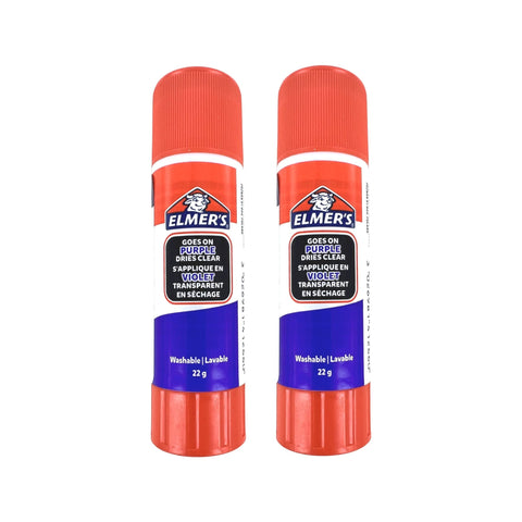 Elmer's disappearing purple glue stick washable 22g - 2 pack | ZedLabz - 1