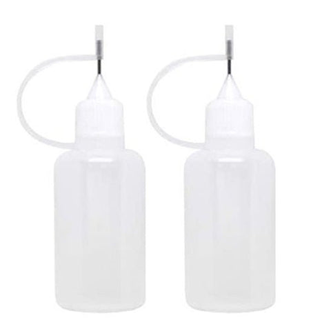 Empty dropper bottle for liquids squeezable needle tip screw top 10ml - 2 pack | ZedLabz - 1