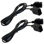 Extension cable for original NES Nintendo controllers 1.8m 6FT wire - 2 pack black | ZedLabz