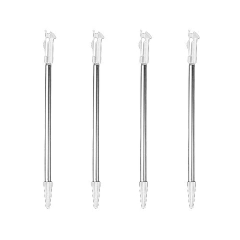 Extendable stylus for 3DS New Nintendo replacement slot in metal pens – ZedLabz – 4 pack white - 1