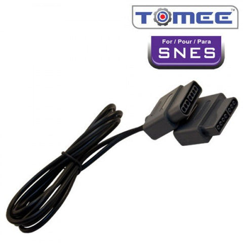 Extension cable for original SNES Nintendo controllers 1.8m 6FT wire - 2 pack black | ZedLabz - 2